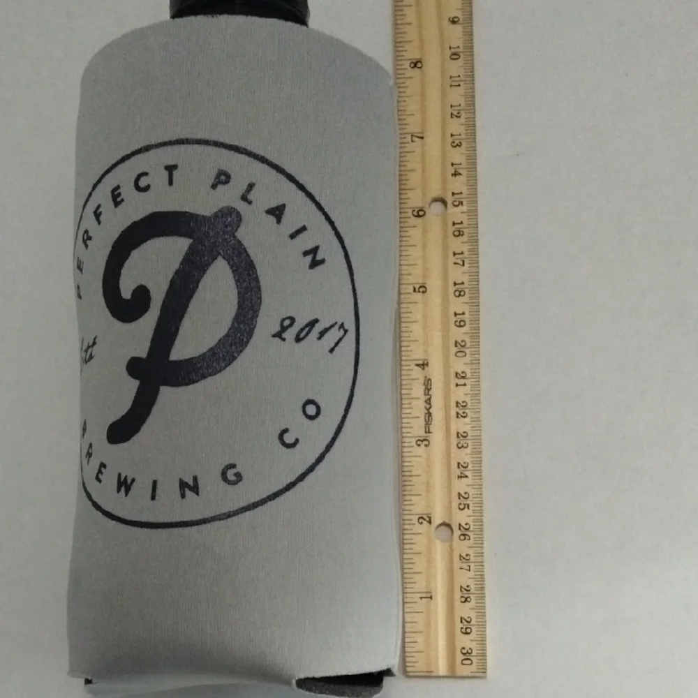 Perfect Plain Brewing Co. Gray‎ Oversized Bottle Sleeve / Koozie